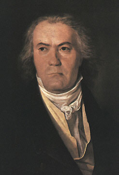 Painting of Beethoven in 1827